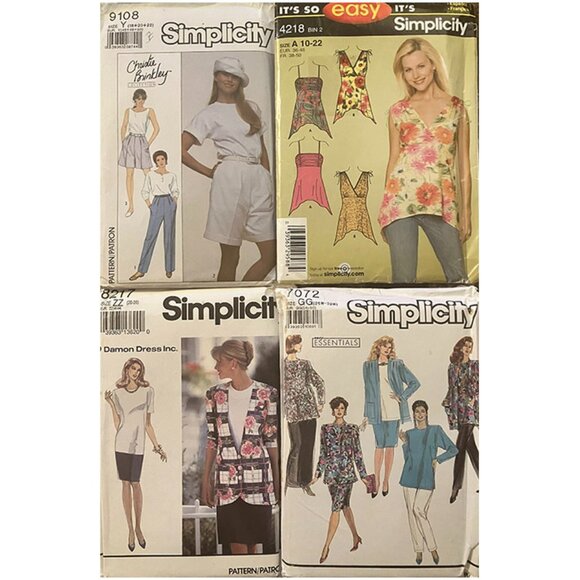Simplicity Patterns Other - $15 FIRM Lot of 5 Plus Size Vintage Simplicity Sewing Patterns Sizes 18 to 26